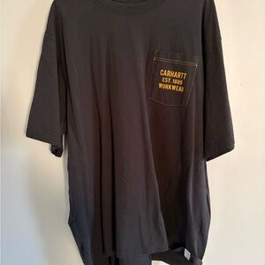 Carhartt Black Short Sleeve Tee with Pocket